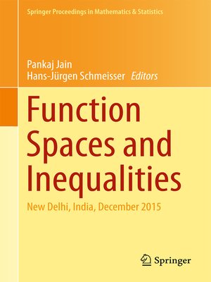 cover image of Function Spaces and Inequalities